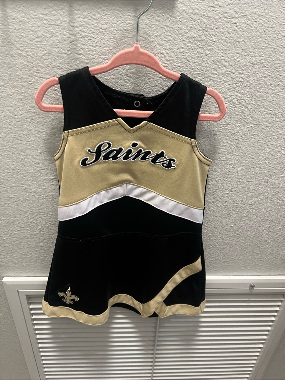 3T - Saints Sleeveless Cheer Dress & Bloomers - Black & Gold